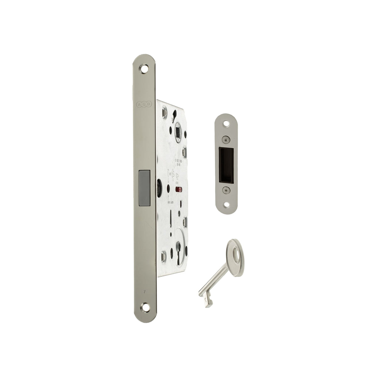 AGB Polaris 2XT Magnetic Key Sashlock 50mm backset - Satin Chrome