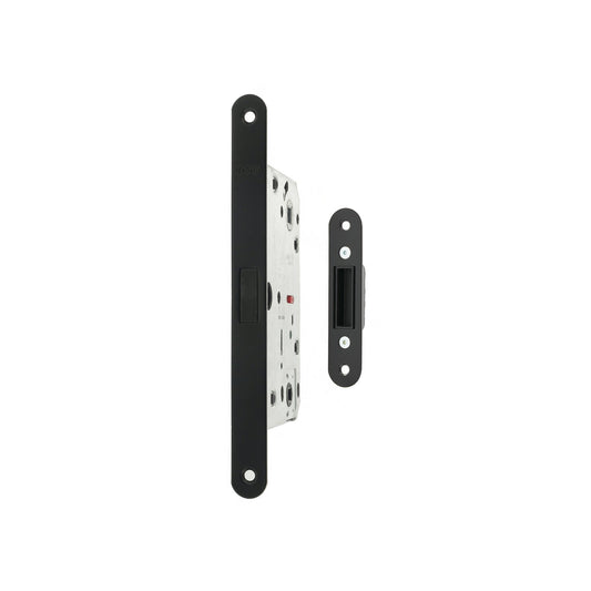 AGB Polaris 2XT Magnetic Bathroom Lock 50mm backset - Matt Black