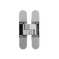 AGB Eclipse 3.2 Heavy Duty Adjustable Concealed Hinge 80KG Capacity - Satin Chrome