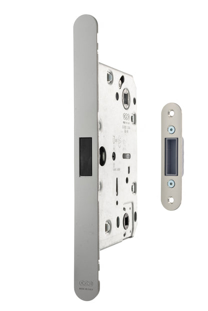 AGB Revolution XT Magnetic Bathroom Lock - Satin Chrome - 60mm backset