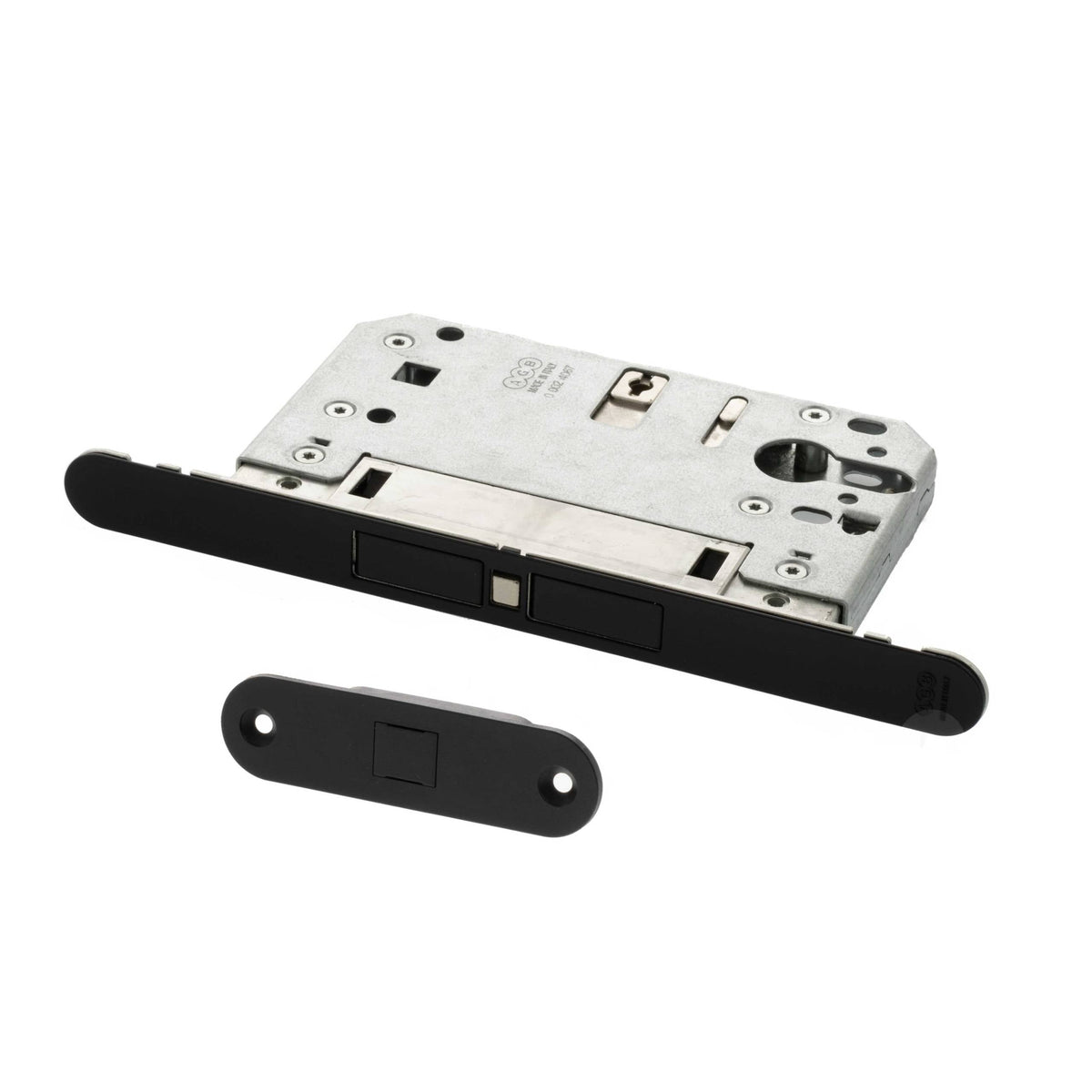 AGB Touch Magnetic Door Catch Euro Profile Sashlock - Matt Black - Default