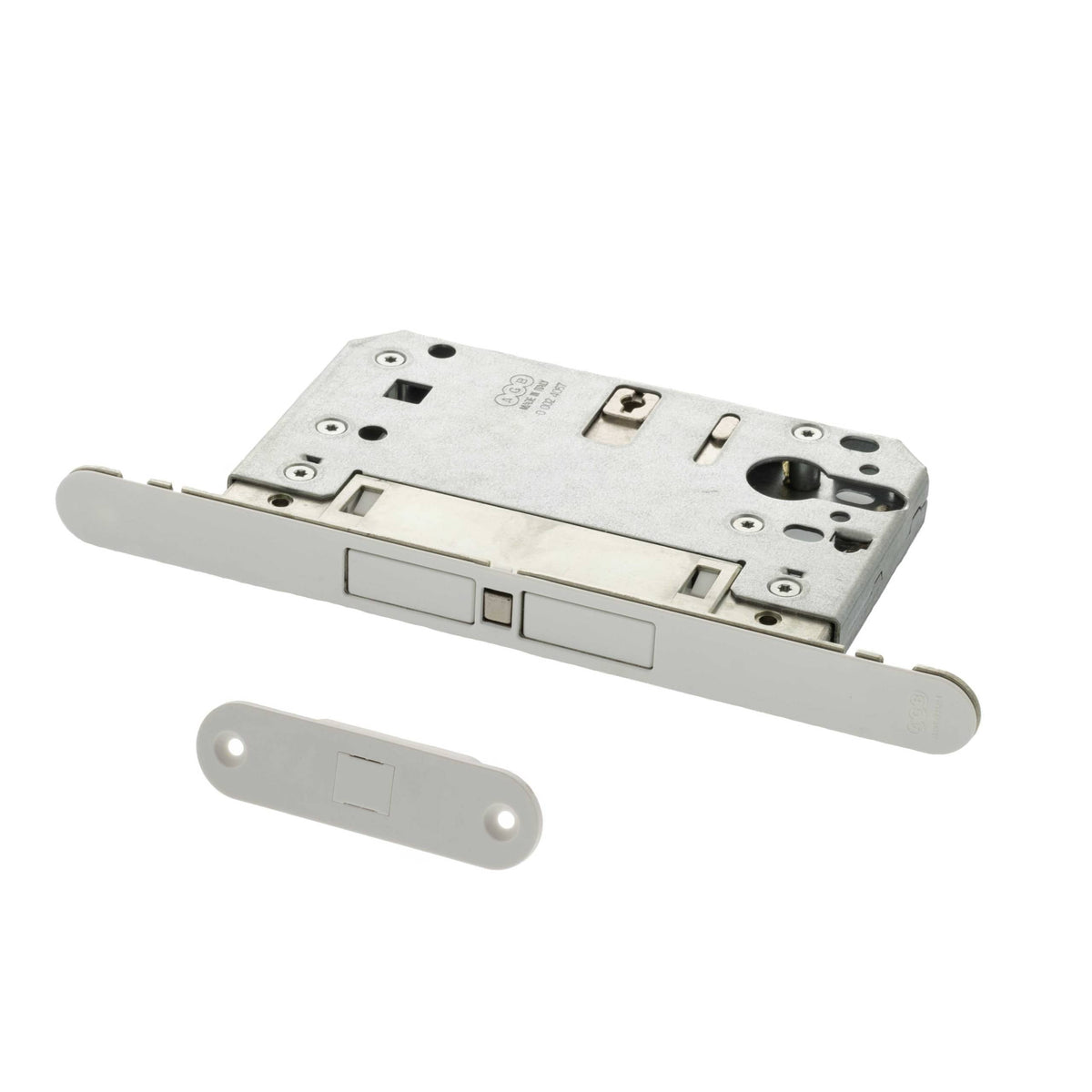 AGB Touch Magnetic Door Catch Euro Profile Sashlock - White - Default