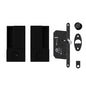 AGB Wave Flush Pocket Door Handle & Bathroom Lock Set by Atlantic Hardware