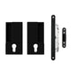 AGB Wave Flush Door Handle & Euro Profile Lock Set by Atlantic Hardware