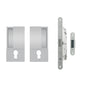 AGB Wave Flush Door Handle & Euro Profile Lock Set by Atlantic Hardware