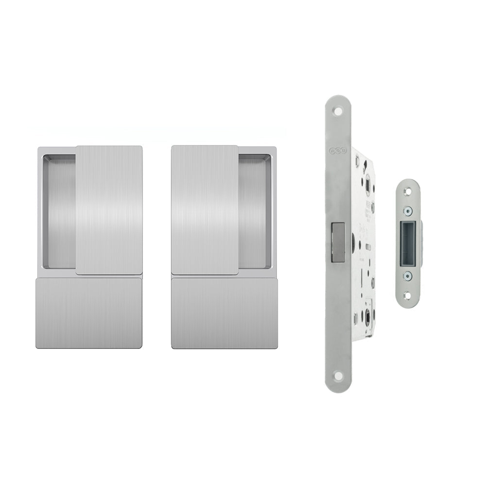 AGB Wave Flush Door Handle & Latch Set by Atlantic Hardware