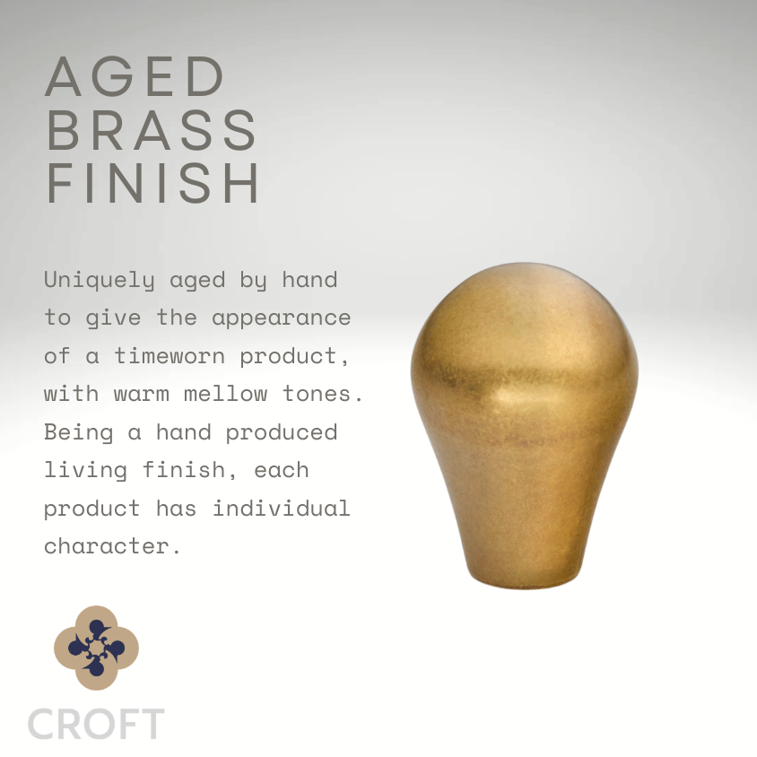 Croft - Large Ball Rim Knob Furniture 1756LR by Croft Ironmongery