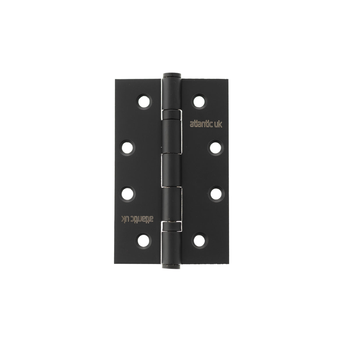 Atlantic Slim Knuckle Ball Bearing Hinges - Matt Black - 4" x 2.5" x 2.5mm
