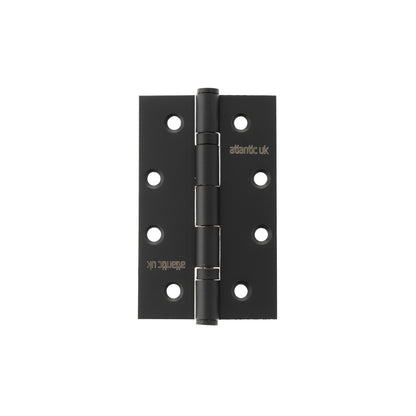 Atlantic Slim Knuckle Ball Bearing Hinges - Matt Black - 4" x 2.5" x 2.5mm