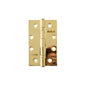 Atlantic Slim Knuckle Ball Bearing Hinges - Polished Brass - 4" x 2.5" x 2.5mm