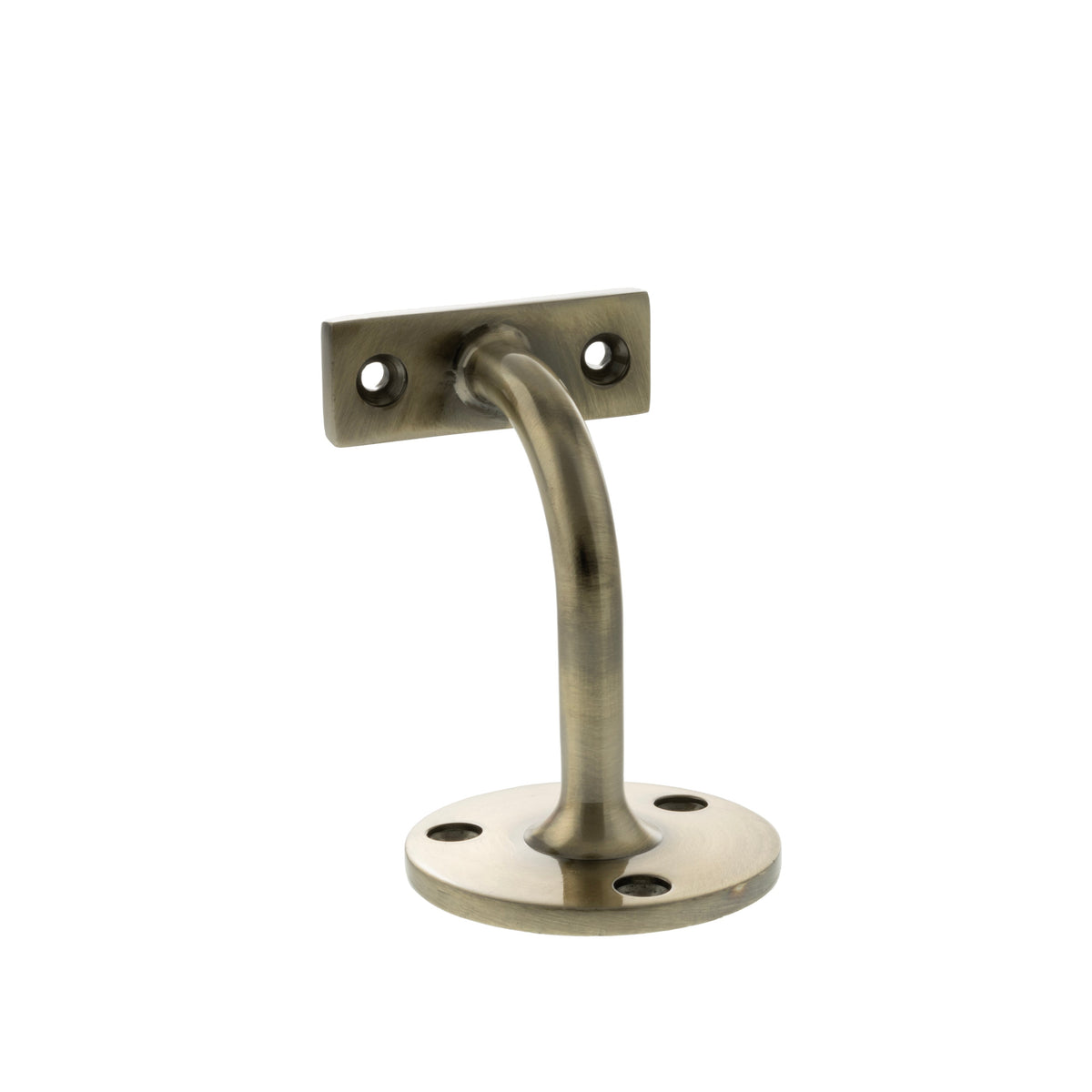 Atlantic Heavy-duty Handrail Bracket - Antique Brass - 80mm Projection