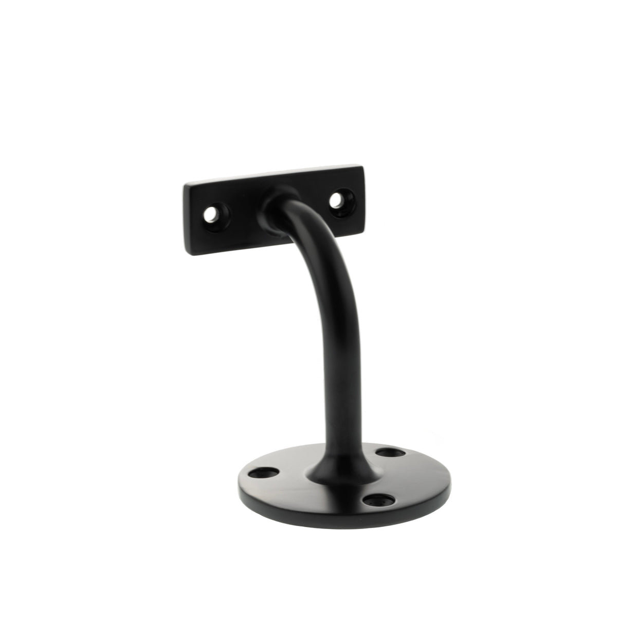 Atlantic Heavy-duty Handrail Bracket - Matt Black - 80mm Projection