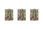 Atlantic Ball Bearing Hinges Grade 11 Fire Rated 4" x 3" x 2.5mm - Antique Brass - 4" x 3" x 2.5mm