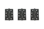 Atlantic Ball Bearing Hinges Grade 11 Fire Rated 4" x 3" x 2.5mm - Matt Black - 4" x 3" x 2.5mm