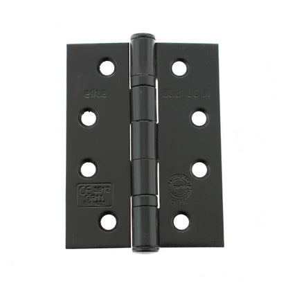 Atlantic Ball Bearing Hinges Grade 11 Fire Rated - Matt Black - 4" x 3" x 2.5mm