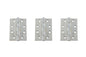Atlantic Ball Bearing Hinges Grade 11 Fire Rated 4" x 3" x 2.5mm - Polished Chrome - 4" x 3" x 2.5mm
