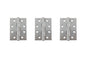 Atlantic Ball Bearing Hinges Grade 11 Fire Rated 4" x 3" x 2.5mm - Satin Chrome - 4" x 3" x 2.5mm