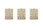 Atlantic Ball Bearing Hinges Grade 11 Fire Rated 4" x 3" x 2.5mm - Satin Nickel - 4" x 3" x 2.5mm