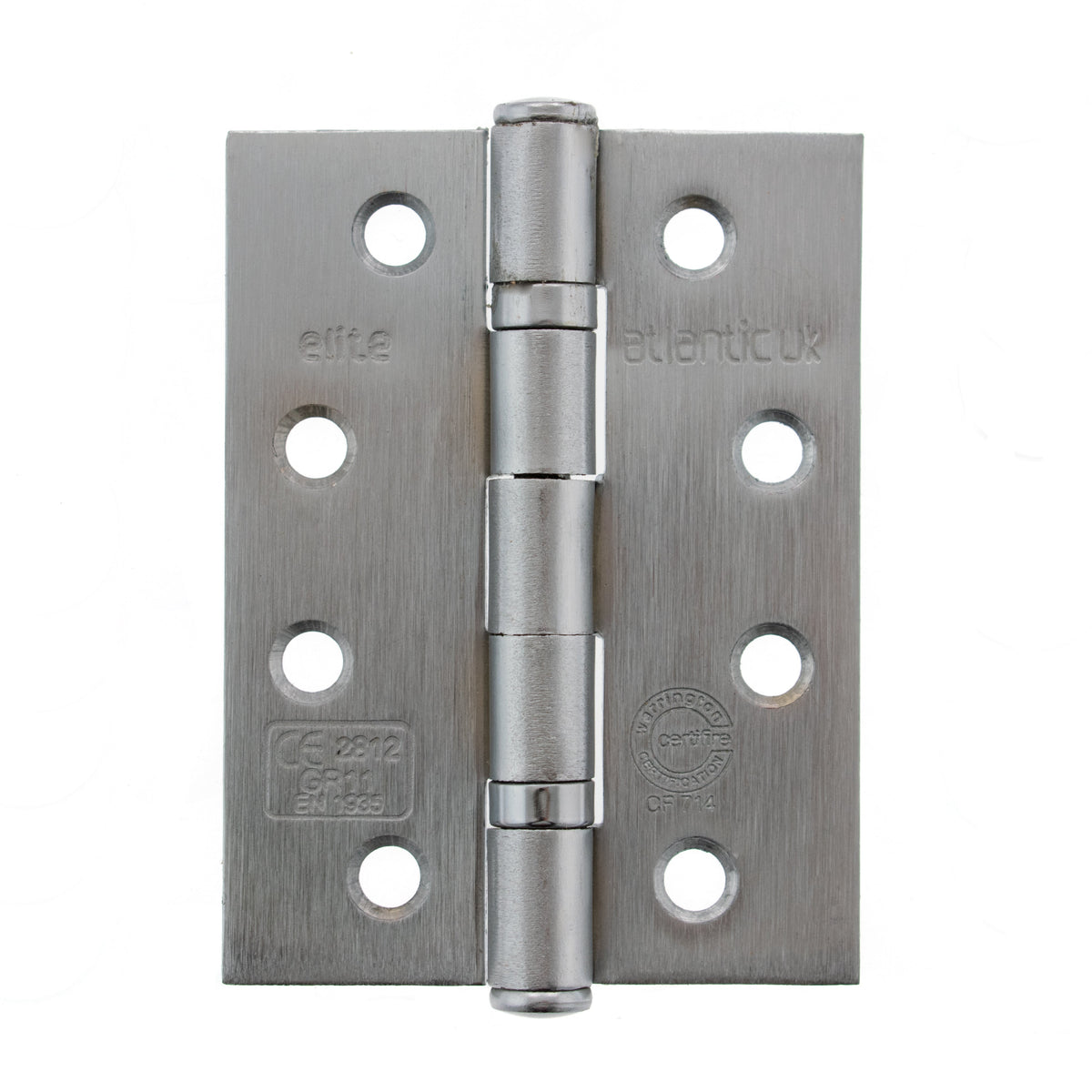 Atlantic Ball Bearing Hinges Grade 11 Fire Rated - Satin Stainless Steel - 4" x 3" x 2.5mm