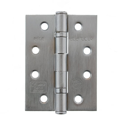 Atlantic Ball Bearing Hinges Grade 11 Fire Rated - Satin Stainless Steel - 4" x 3" x 2.5mm