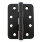 Atlantic Radius Corner Ball Bearing Hinges - Matt Black - 4" x 3" x 3mm