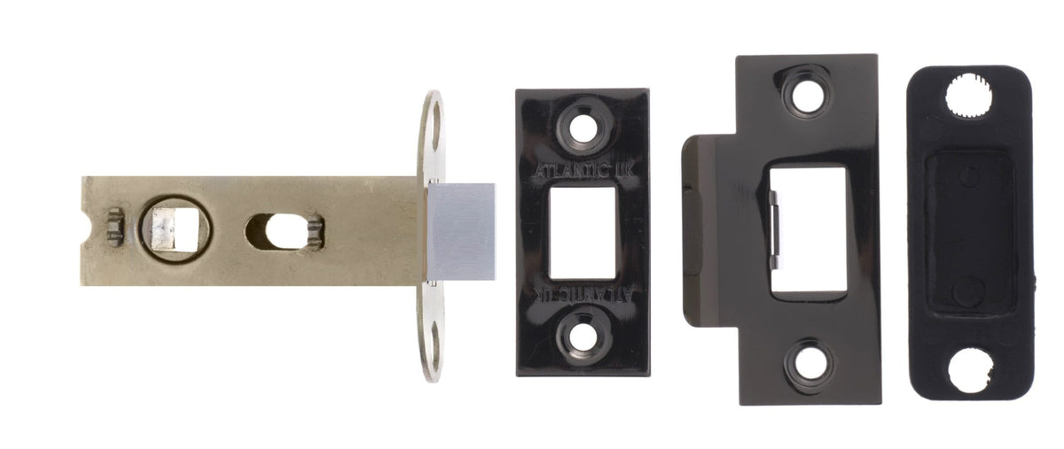 Atlantic Bolt Through Tubular Latch - Black Nickel - 2.5"