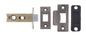 Atlantic Bolt Through Tubular Latch - Matt Gun Metal - 2.5"