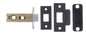 Atlantic Bolt Through Tubular Latch - Matt Black - 2.5"