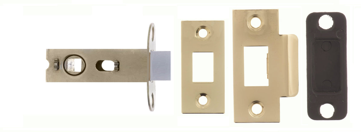 Atlantic Bolt Through Tubular Latch - Polished Brass - 2.5"