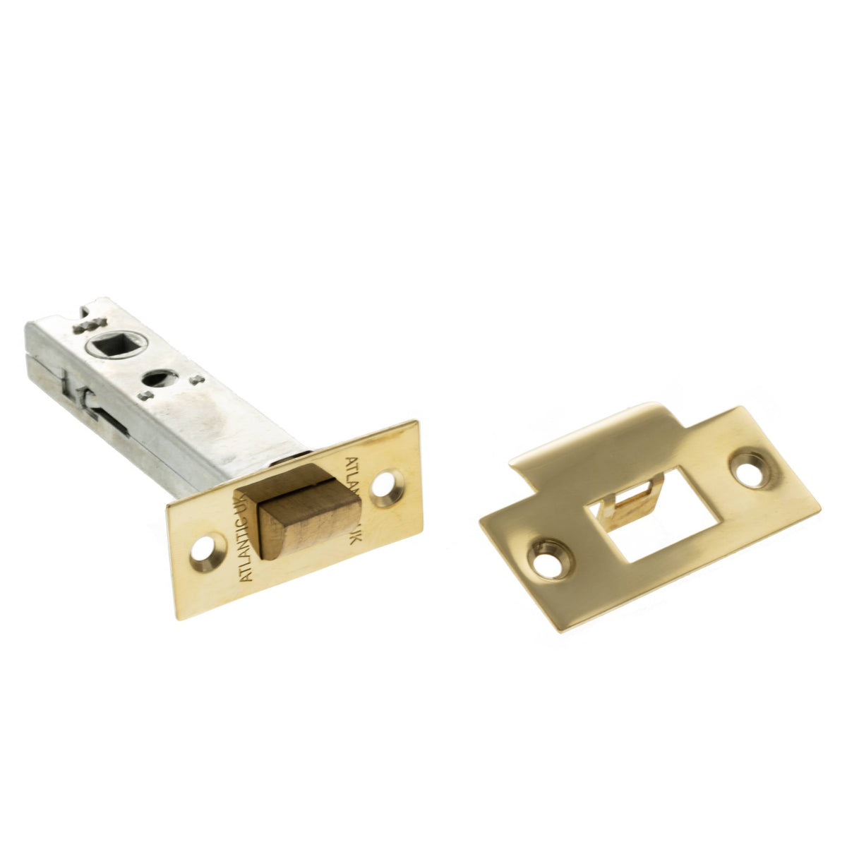 Atlantic Heavy Duty Bolt Through Tubular Latch 4" - Raw Brass - Default