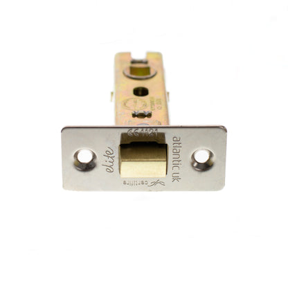 Atlantic Fire-Rated CE Marked Bolt Through Tubular Latch - Polished Nickel - 3"