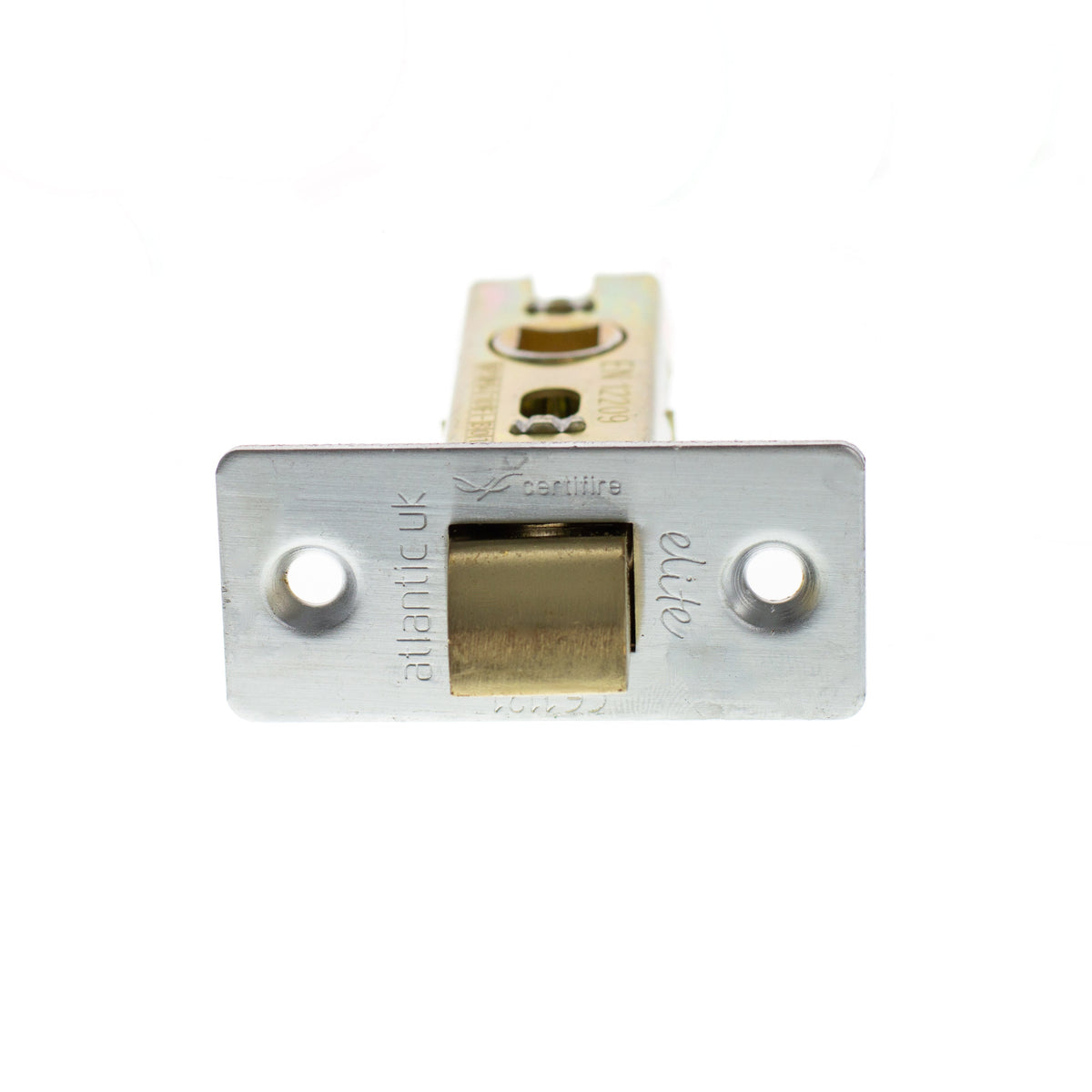 Atlantic Fire-Rated CE Marked Bolt Through Tubular Latch - Satin Chrome - 3"