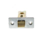 Atlantic Fire-Rated CE Marked Bolt Through Tubular Latch - Satin Chrome - 3"