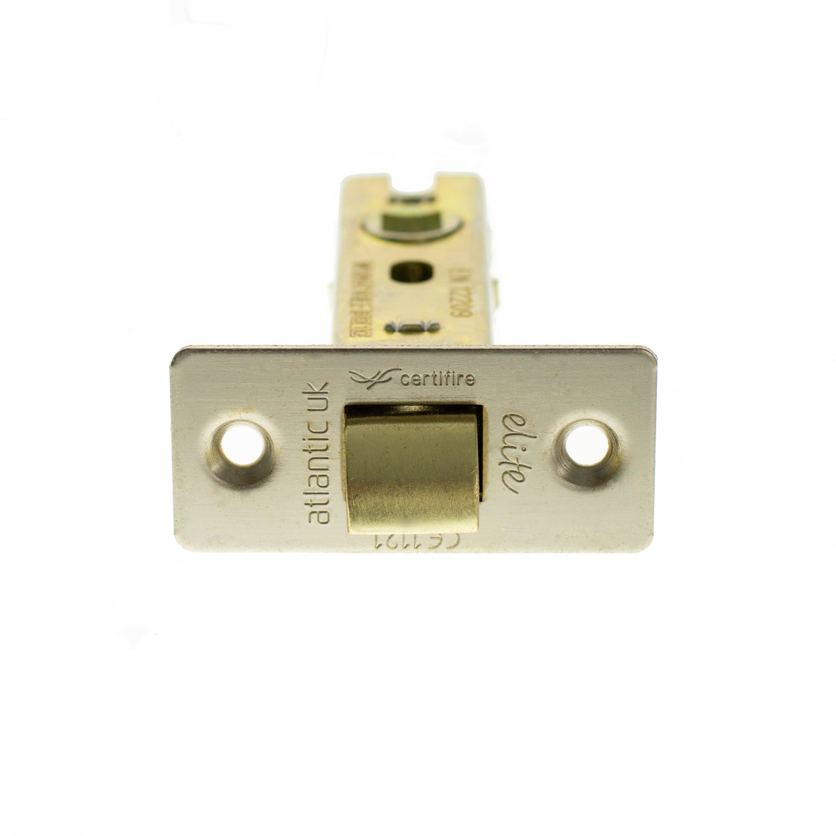 Atlantic Fire-Rated CE Marked Bolt Through Tubular Latch - Satin Nickel - 3"