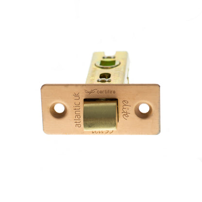 Atlantic Fire-Rated CE Marked Bolt Through Tubular Latch - Urban Satin Copper - 2.5"
