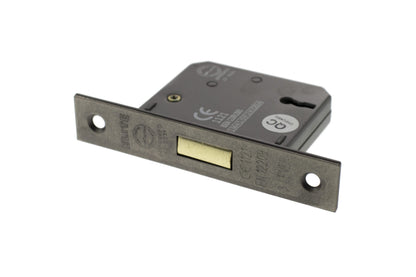 Atlantic 3 Lever Key Deadlock [CE] - Distressed Silver - 2.5"