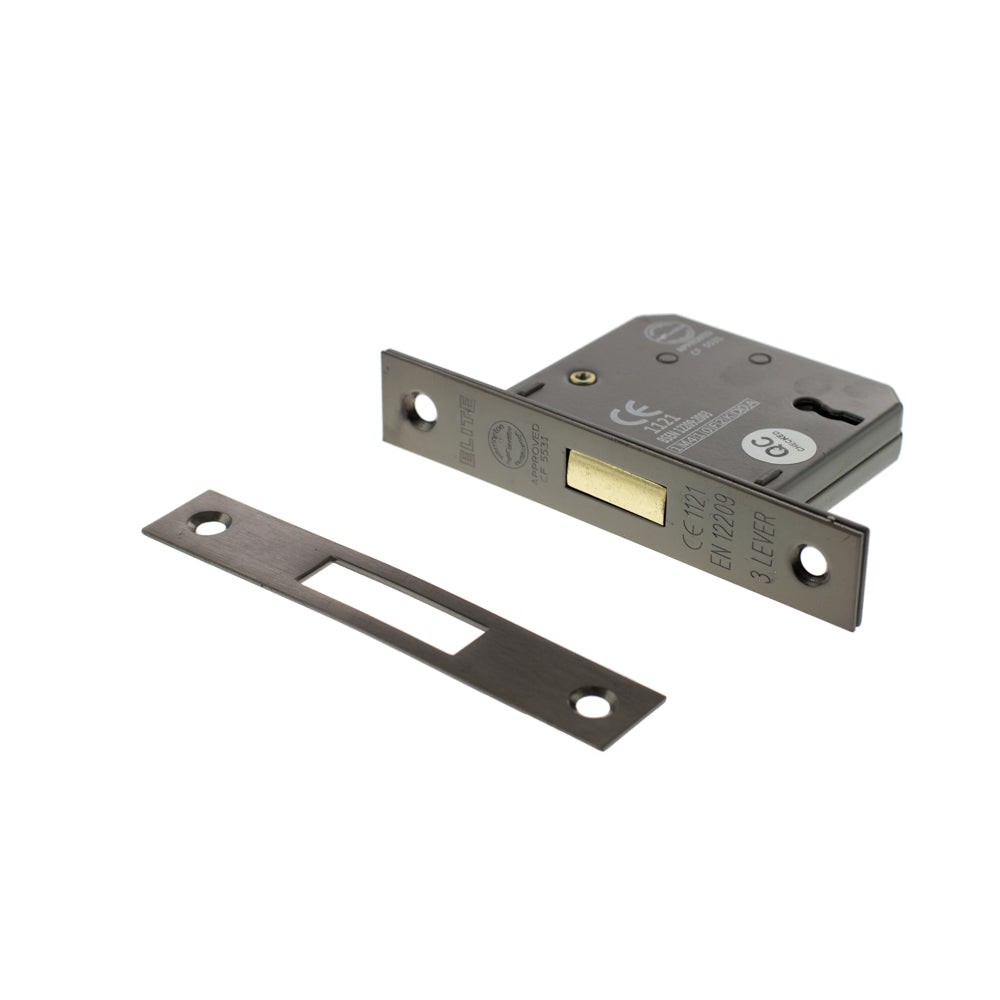 Atlantic 3 Lever Key Deadlock [CE] Keyed Alike 3" - Urban Bronze