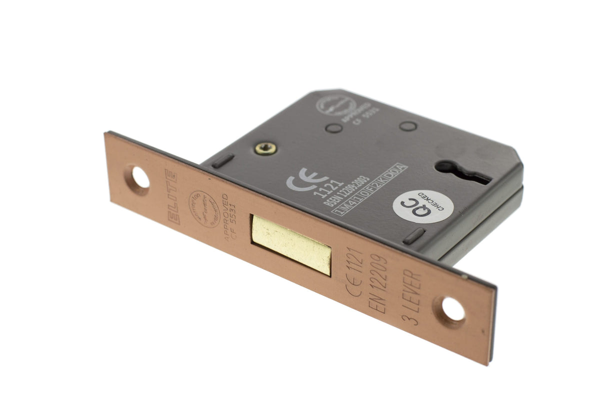 Atlantic 3 Lever Key Deadlock [CE] - Urban Satin Copper - 3"