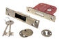 Atlantic 5 Lever Key Deadlock [BS] - Antique Brass - 3"