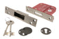 Atlantic 5 Lever Key Deadlock [BS] - Distressed Silver - 3"
