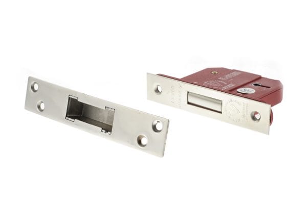 Atlantic 5 Lever Key Deadlock [BS] - Polished Chrome - 2.5"