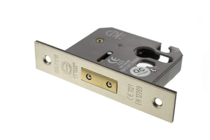 Atlantic Euro Deadlock [CE] - Satin Nickel - 2.5"