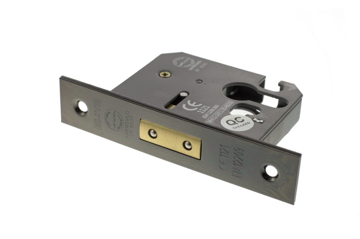 Atlantic Euro Deadlock [CE] - Black Nickel - 3"