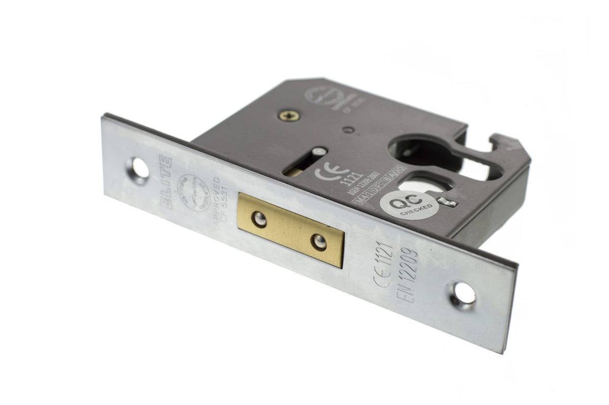 Atlantic Euro Deadlock [CE] - Satin Chrome - 3"