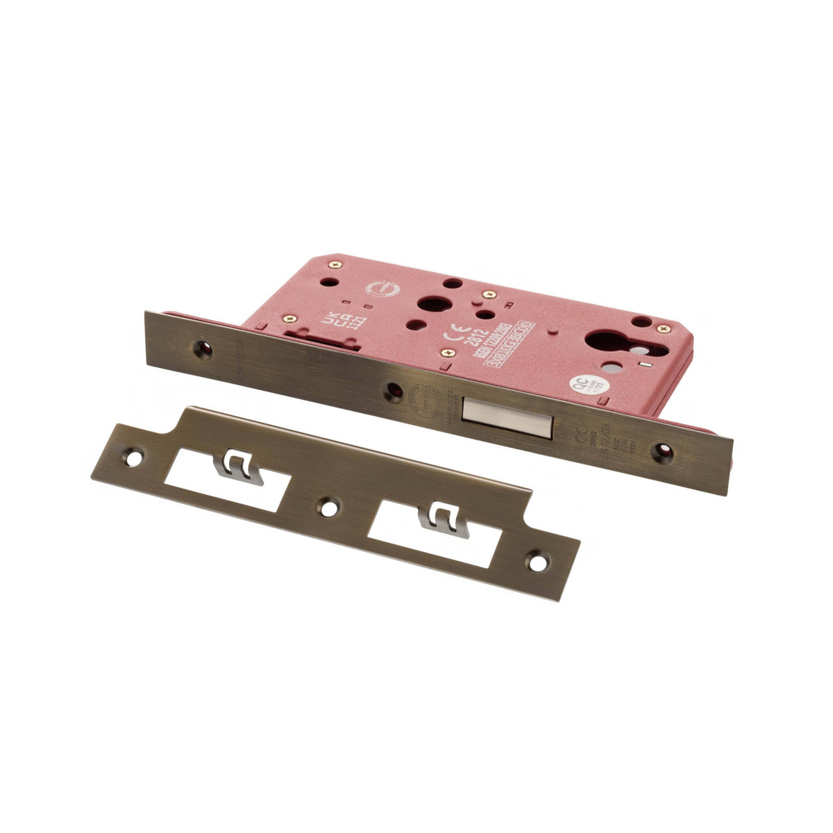 Atlantic DIN Euro Profile Deadlock Double Throw 60mm backset - Antique Brass - Default
