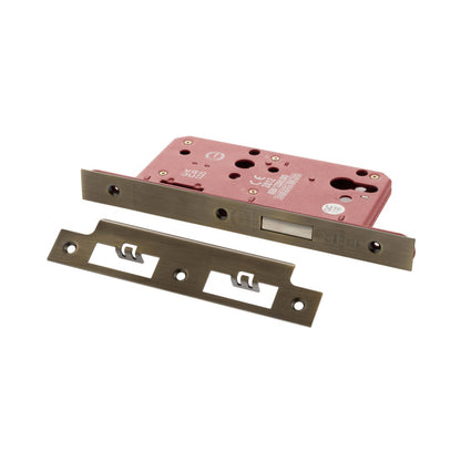 Atlantic DIN Euro Profile Deadlock Double Throw 60mm backset - Matt Antique Brass - Default