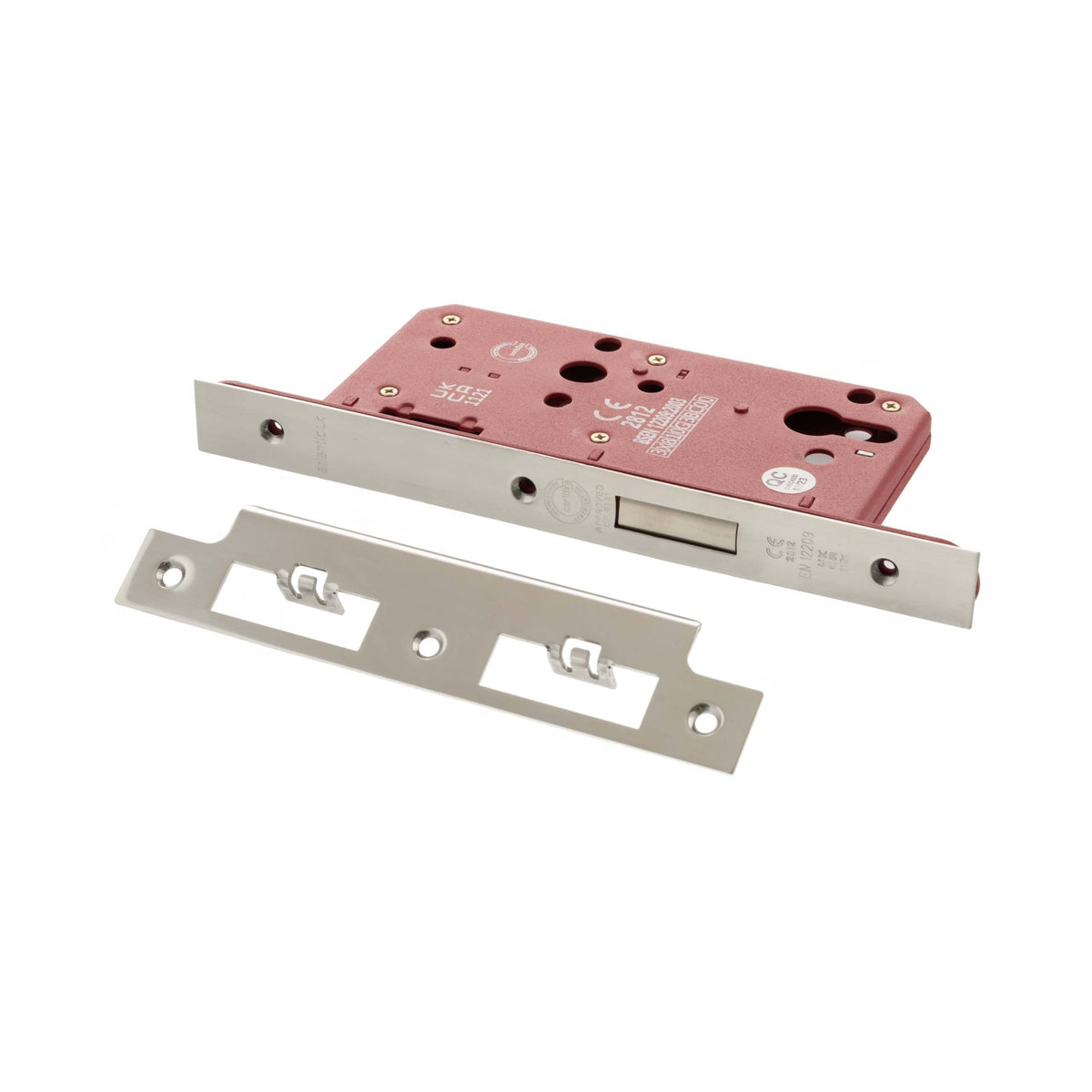 Atlantic DIN Euro Profile Deadlock Double Throw 60mm backset - Polished Chrome - Default