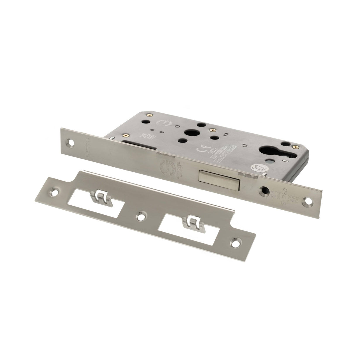 Atlantic DIN Euro Profile Deadlock Double Throw 60mm backset - Polished Stainless Steel - Default