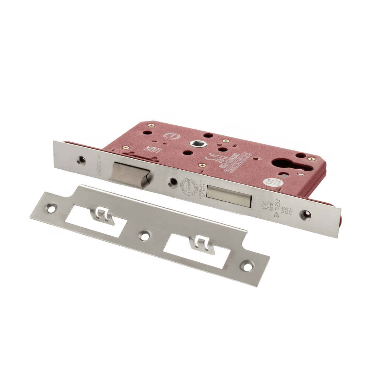 Atlantic DIN Euro Profile Sashlock Double Throw 60mm backset - Polished Chrome - Default