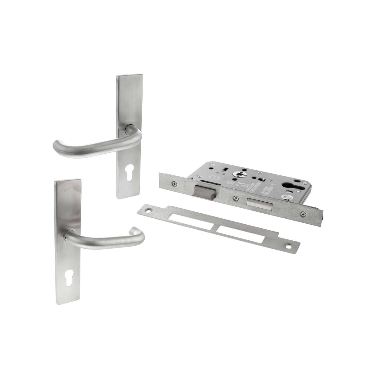 Atlantic DIN Euro Profile Escape Sashlock Double Throw with RTD lever 60mm backset - Satin Stainless Steel - Default